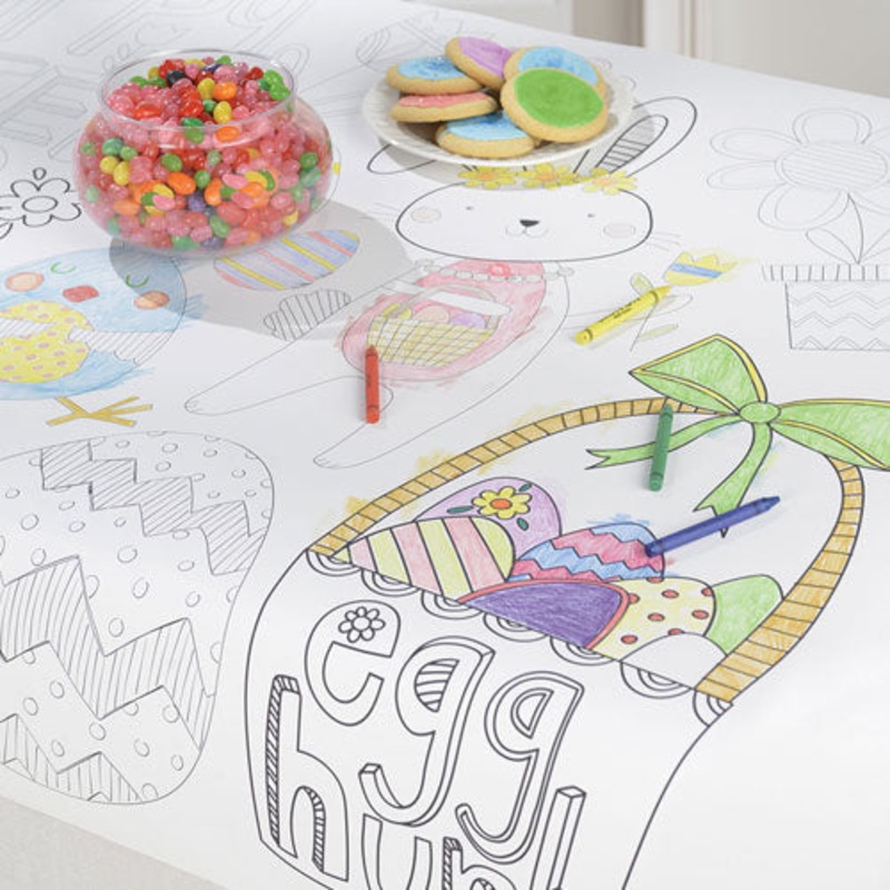 Colour in Easter Table Cover