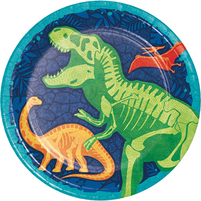 Dinosaur Dig Plates (Pk8)