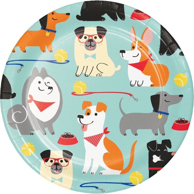 Dog Party Plates (PK8)