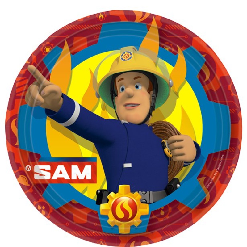 Fireman Sam Paper Plates (Pk8)
