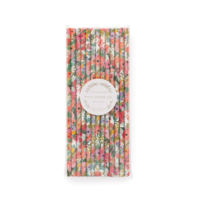 Garden Party Paper Straws (PK25)