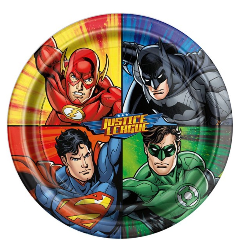 Justice League Plates (PK8)