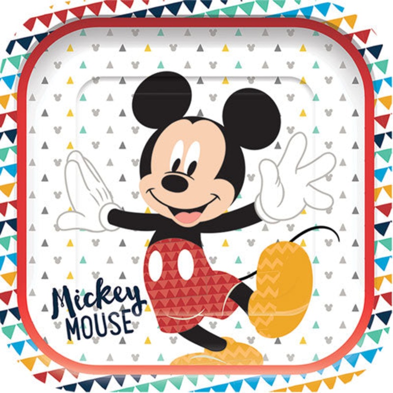 Mickey Mouse Plates (PK4)