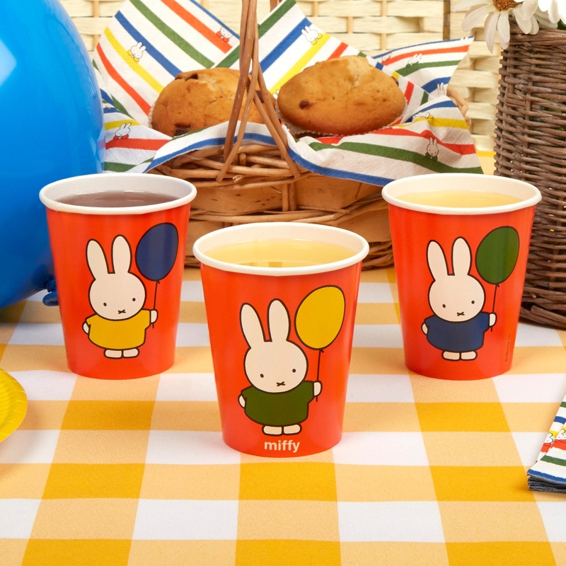 Miffy Birthday Cups (Pk8)