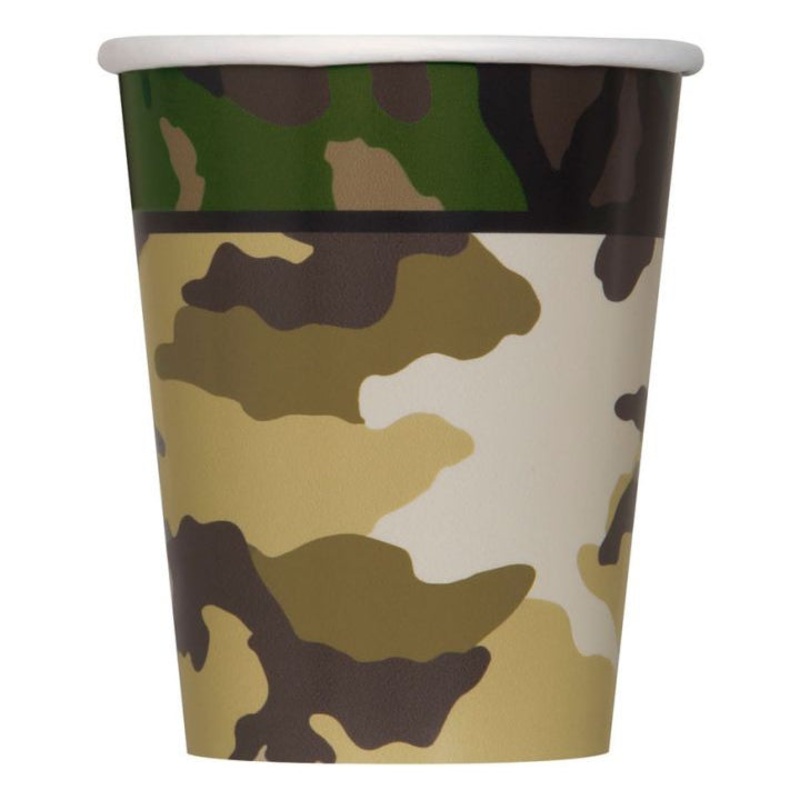 Military Camo Cups (Pk8)
