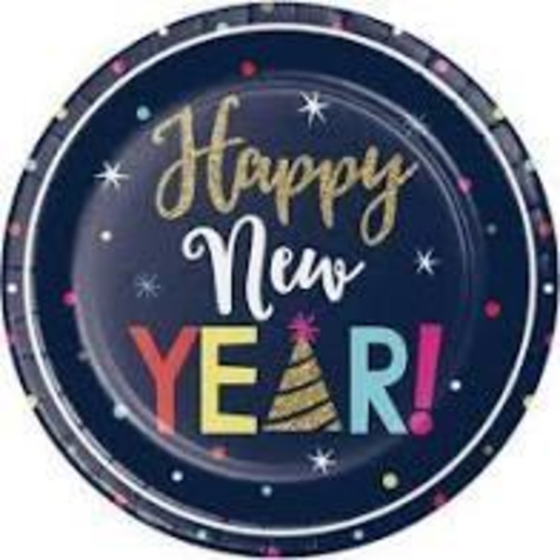 New Year's Countdown 9" Plate