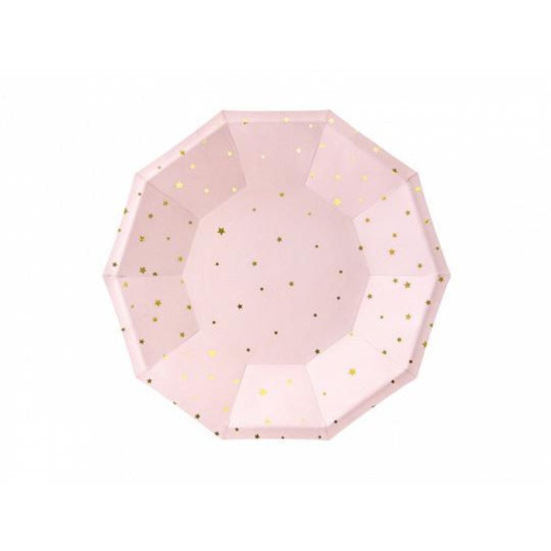 Pink Stars Plates (Pk6)
