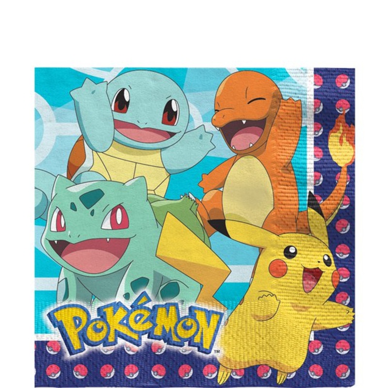 Pokemon Party Napkins (Pk16)