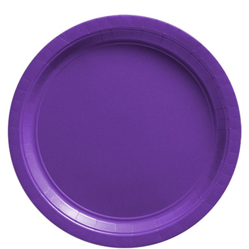 Purple Paper Plates (PK8)