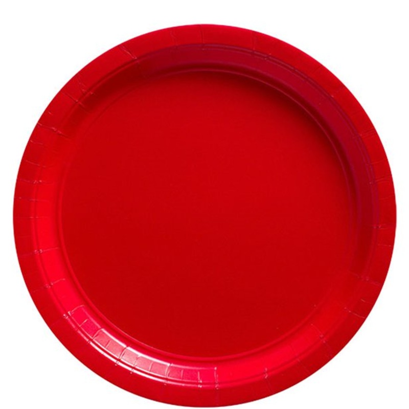 Red Paper Plates (PK8)