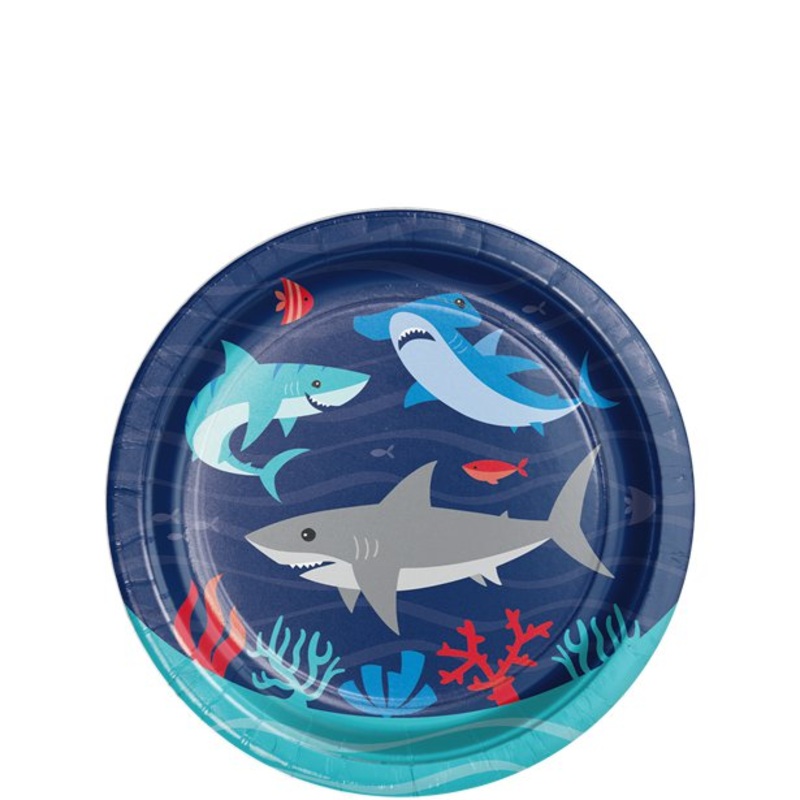 Shark Party Plates (PK8)