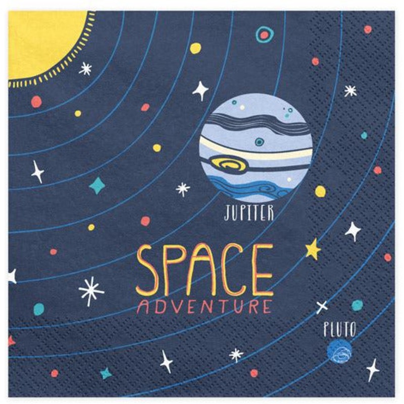 Space Party Napkins (Pk20)