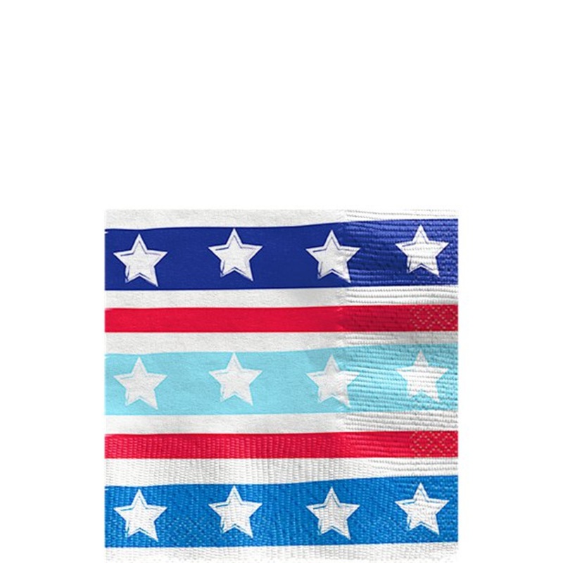 Stars and Stripes Napkins (Pk16)
