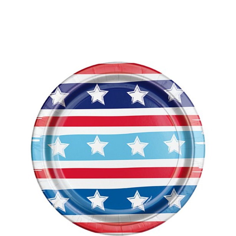 Stars & Stripes Plates (Pk8)