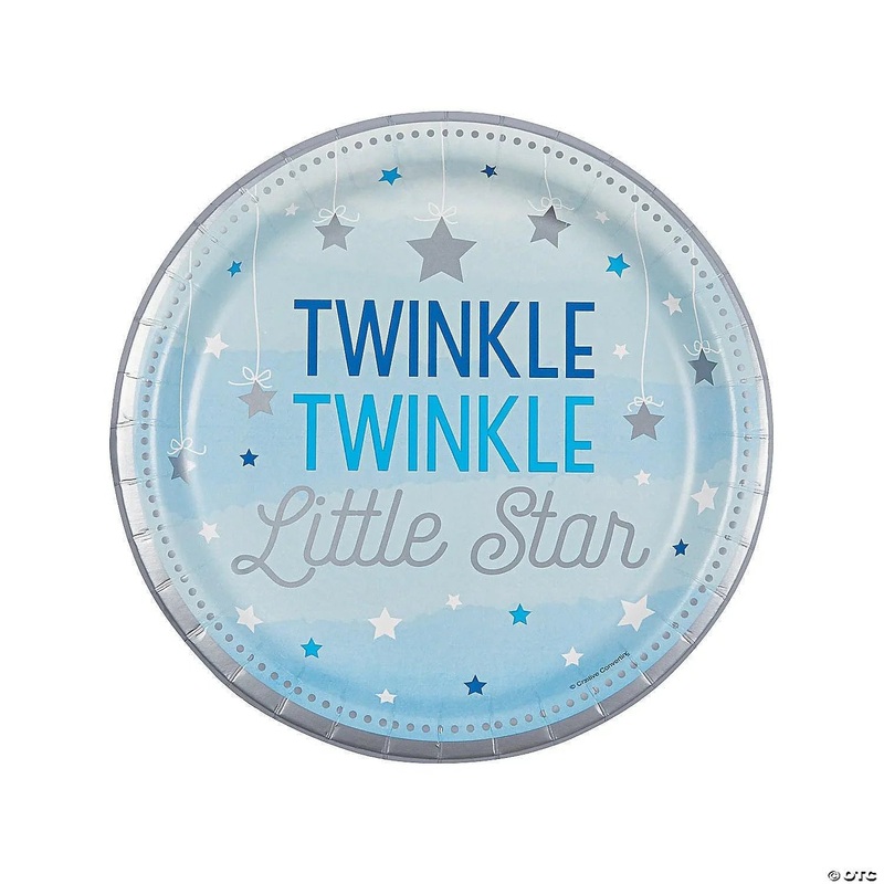 Twinkle twinkle Little Star Blue Plate 7"
