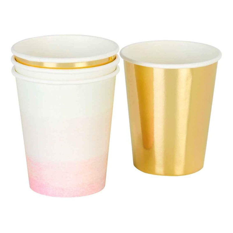 We  Pink Paper Cups Pk 12