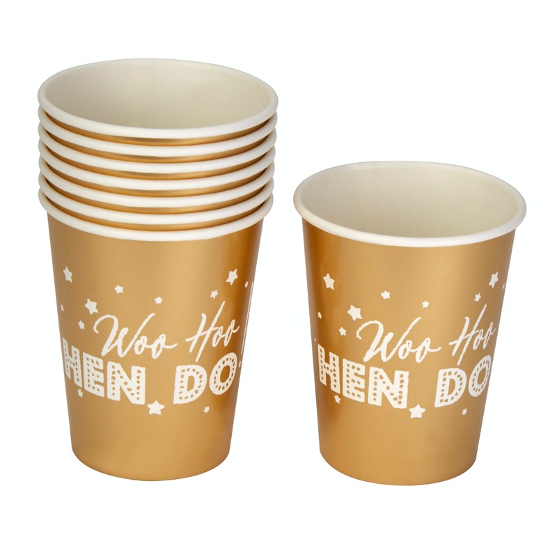 Woo Hoo Hen Do Cups (Pk8)