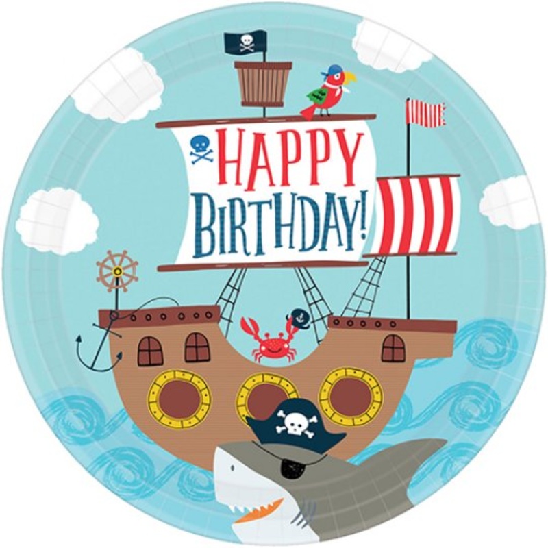 Ahoy Party Plates (Pk8)