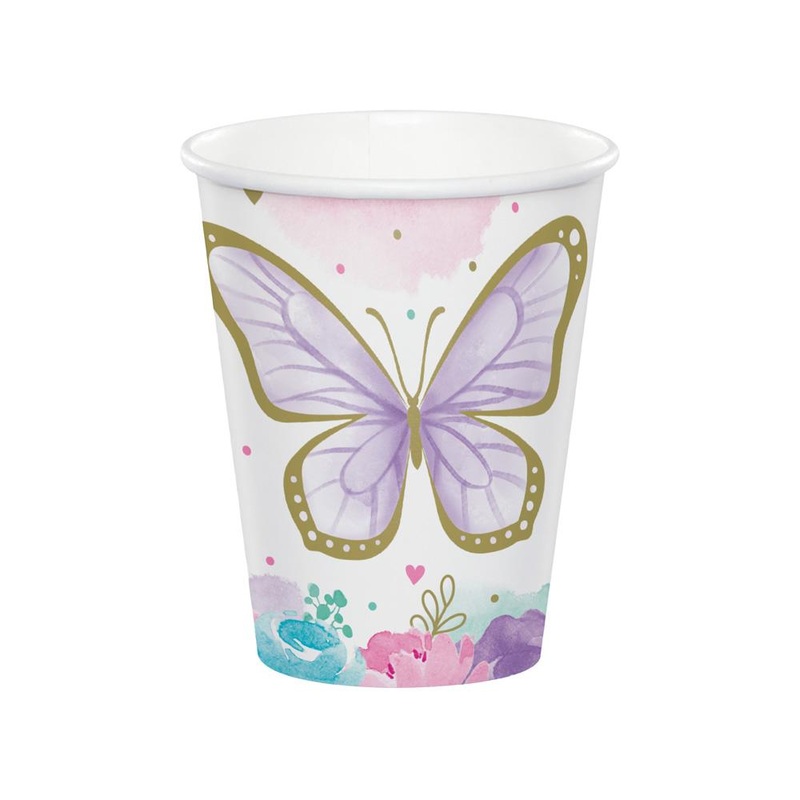 Butterfly Shimmer Cups (PK8)