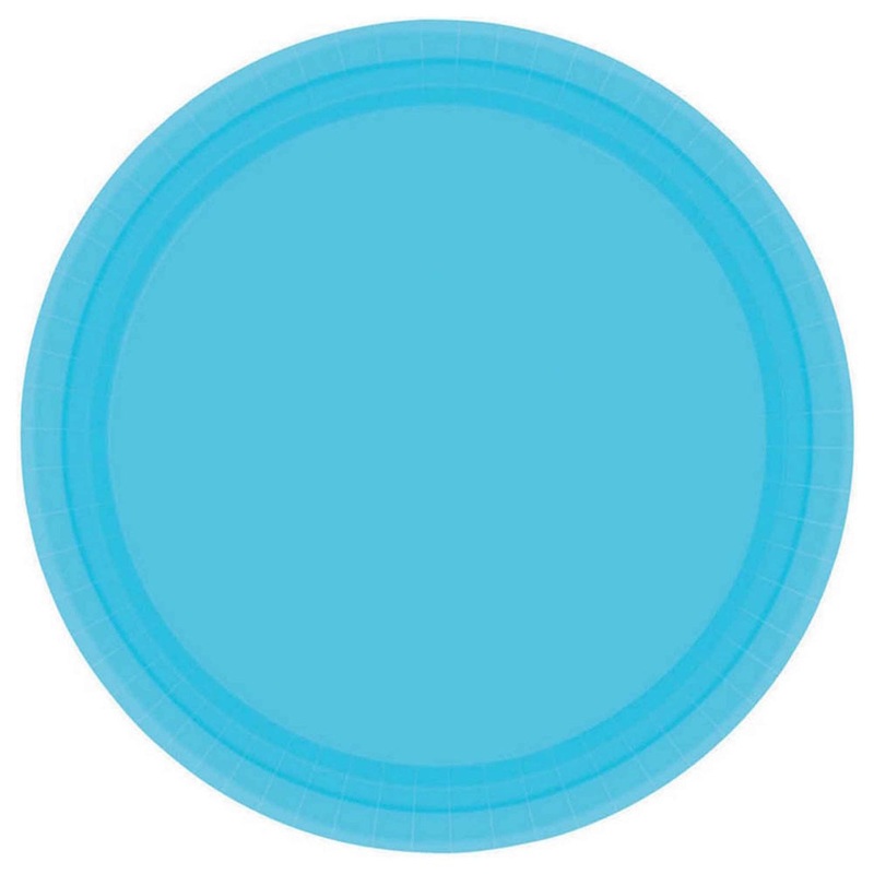 Caribbean Blue Dinner Plates 20pk
