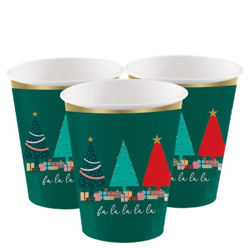 Christmas Tree Cups (PK8)