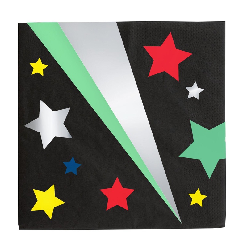 Disco Star Napkins (Pk16)