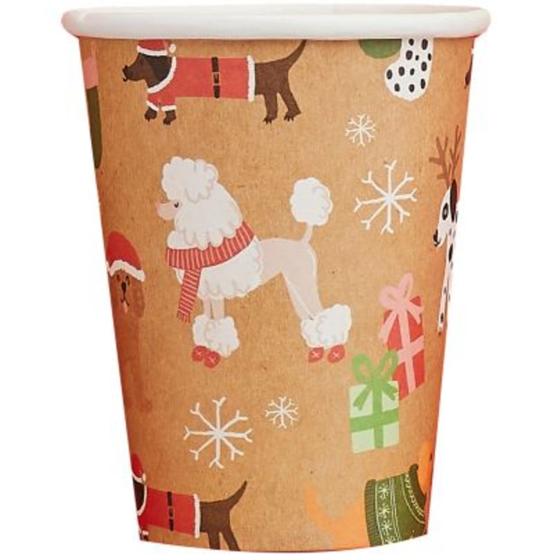 Eco Santa Paws Cups (Pk8)