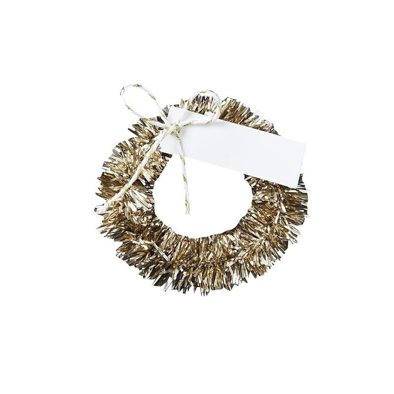 Gold Wreath Place Card Holders (Pk4)