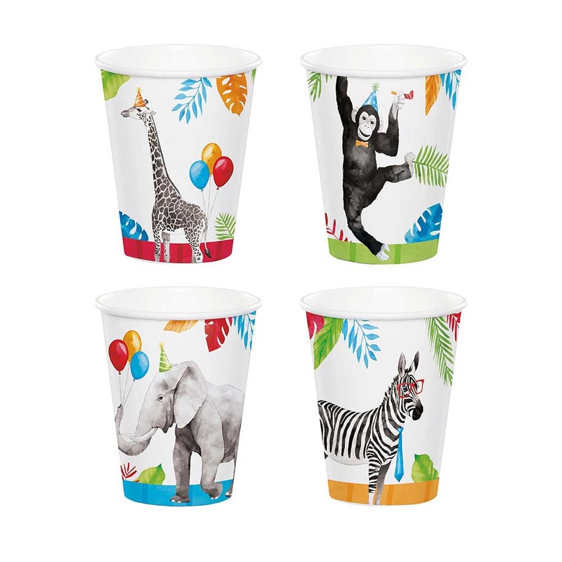 Jungle Safari Cups (PK8)