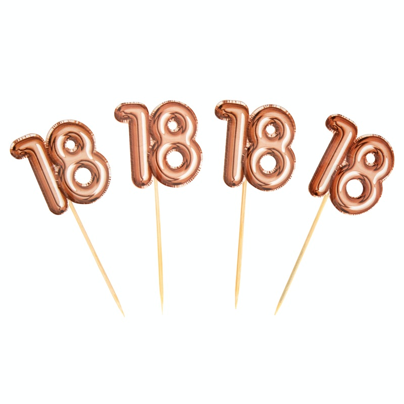 Rose Gold Food Picks Age 18