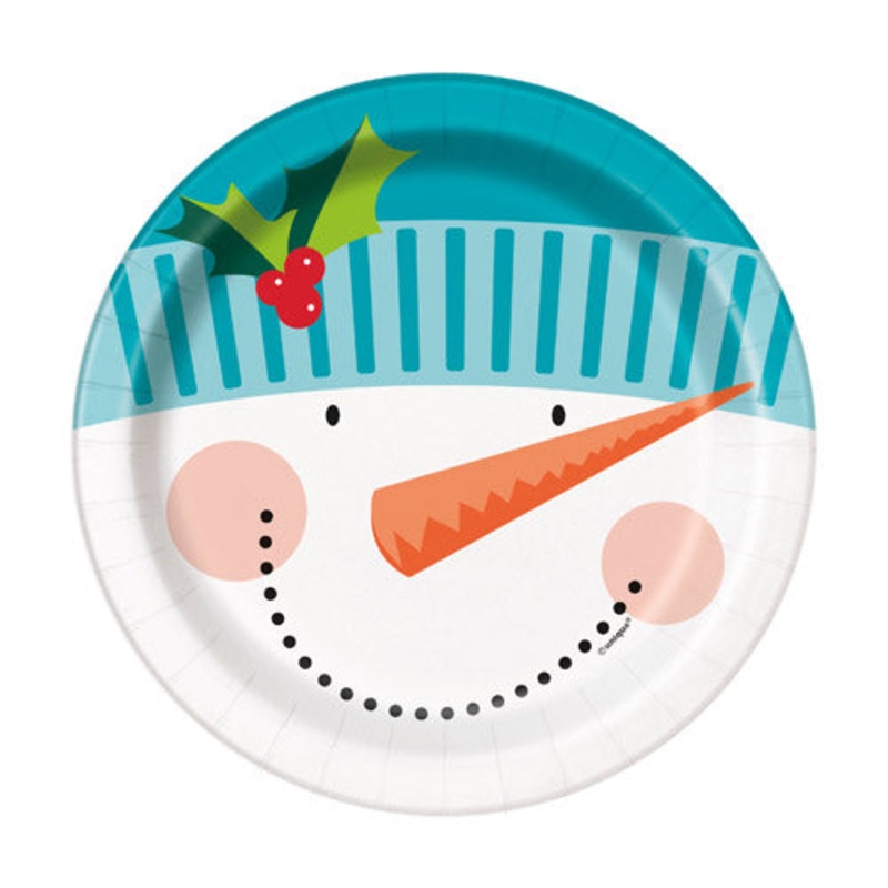Snowman Plates (PK8)