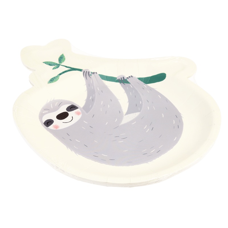 Sydney The Sloth Plates (Pk8)