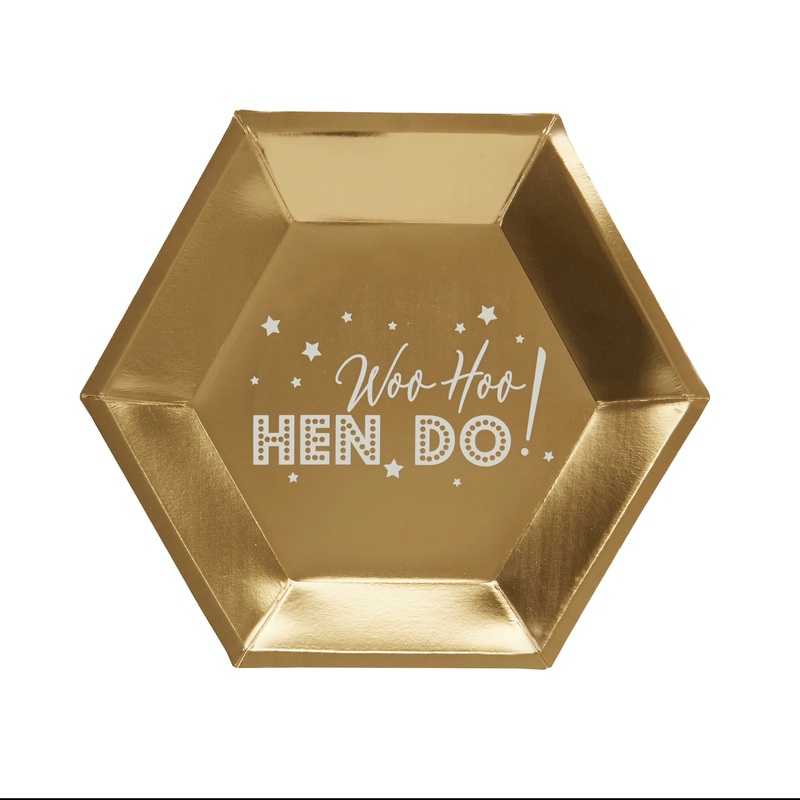 Woo Hoo Hen Do Plates (Pk8)