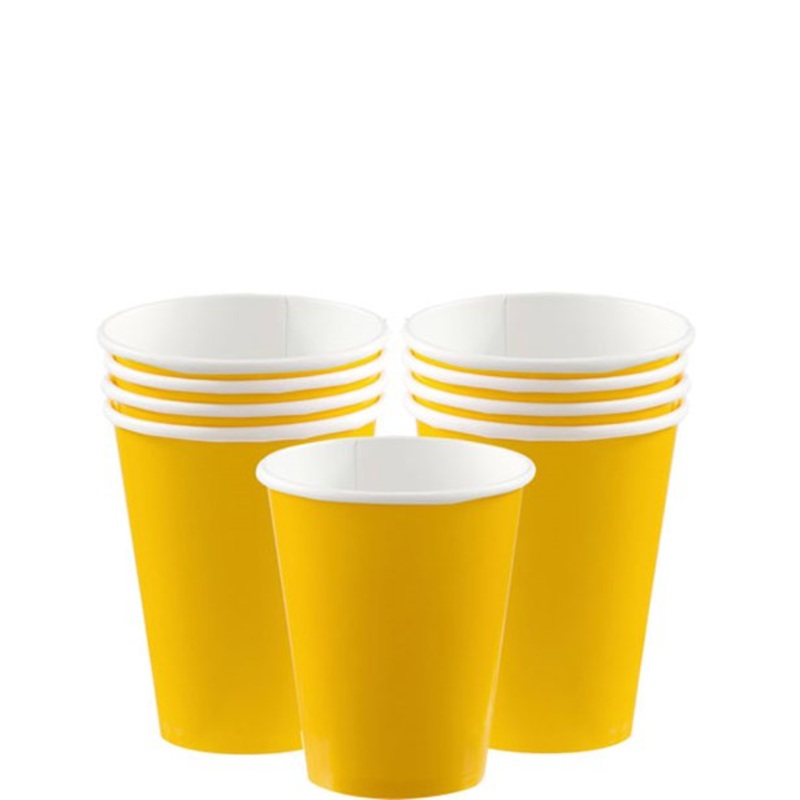Yellow Party Cups (Pk8)