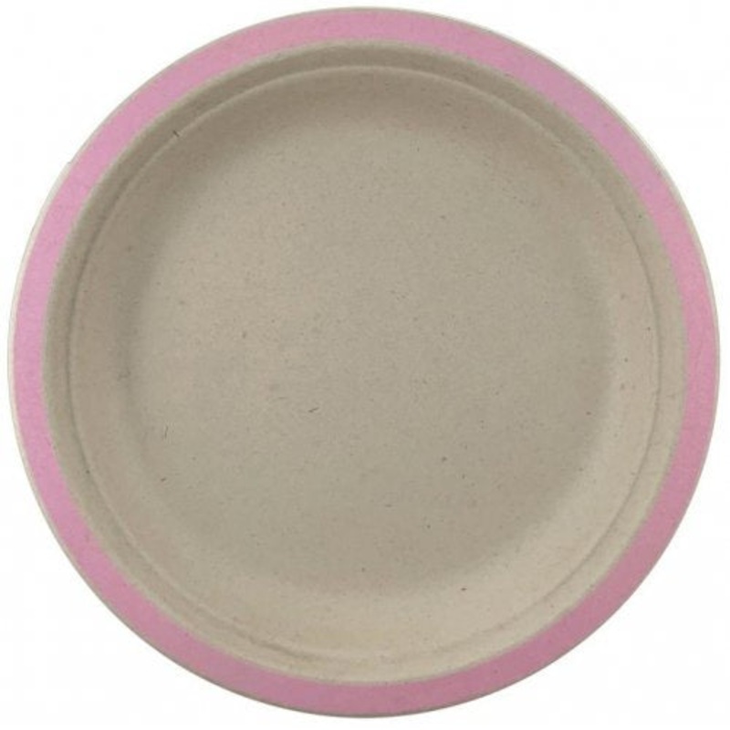 Light Pink Sugarcane Plates 10 Pk 180mm