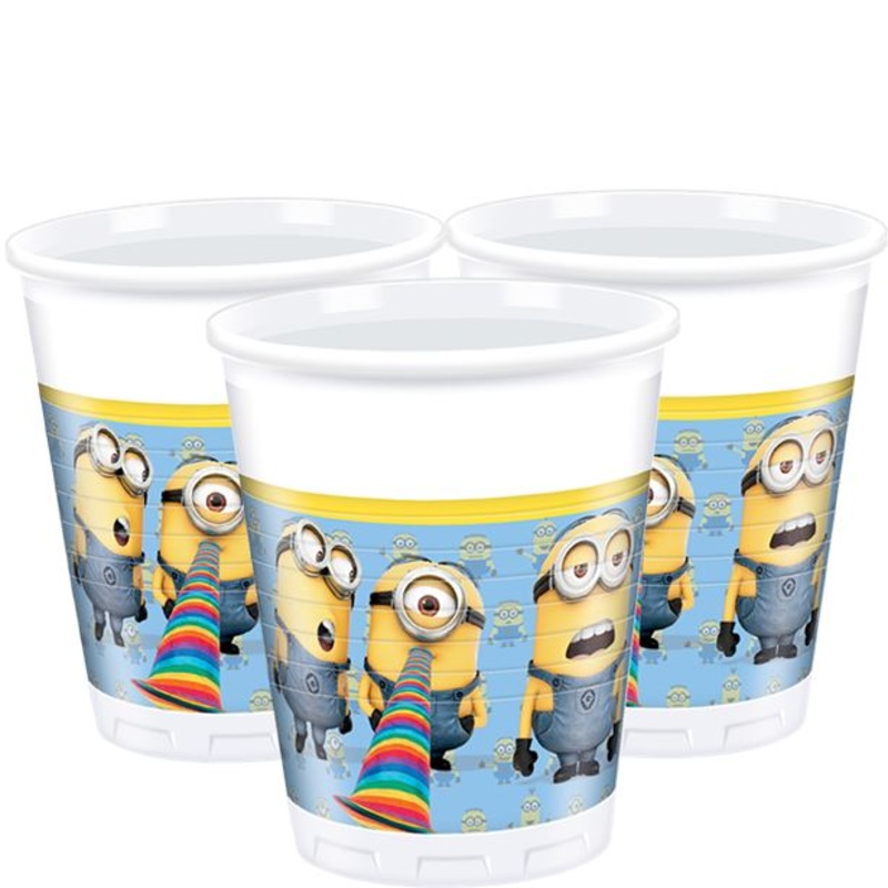 Minions Plastic Cups -  200ml 8 Pack