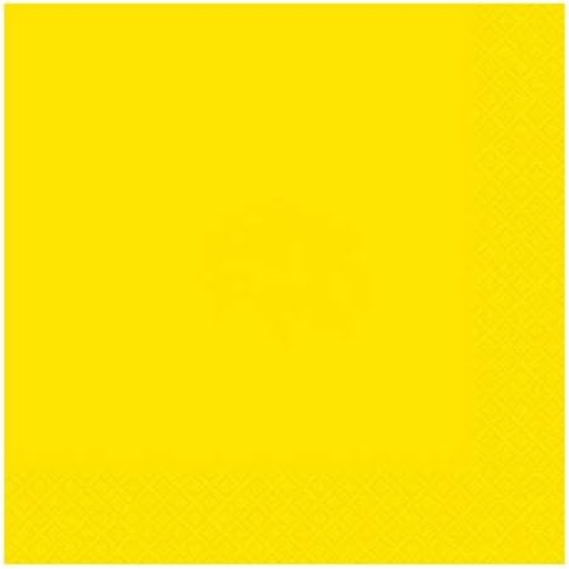 Bright Yellow Solid Luncheon Napkins, 20ct