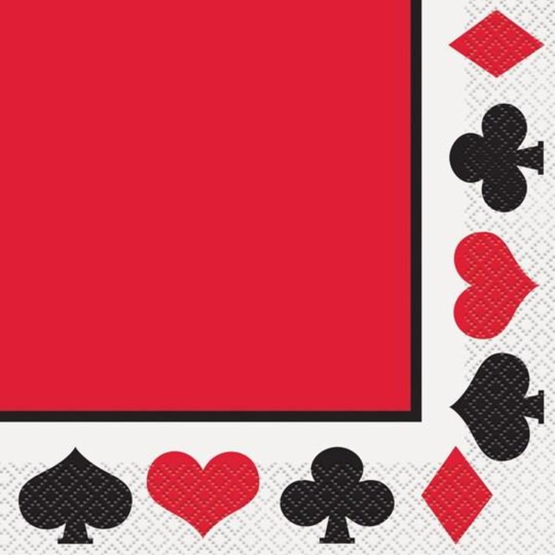 Card Night Napkins, 16ct