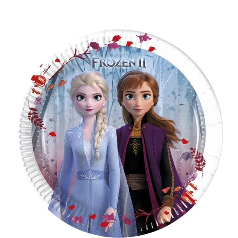 Disney Frozen 2 FSC Paper Dessert Plates - 8pc (Plastic Free)