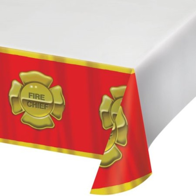 Fireman Plastic Tablecover
