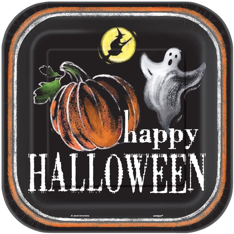 Ghostly Halloween Paper Dinner Plates (8ct)