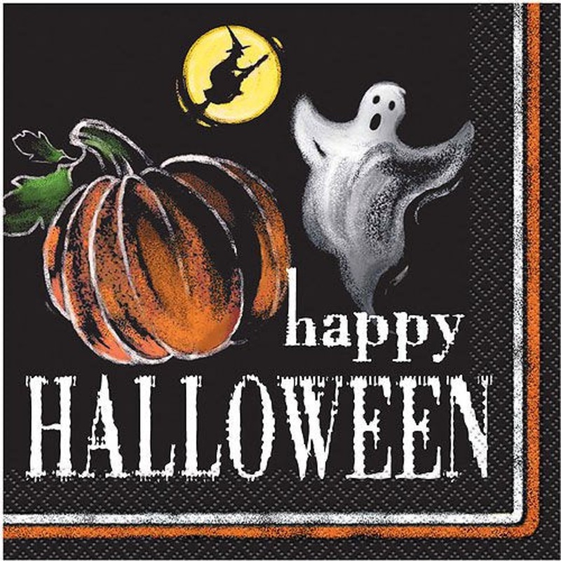 Ghostly Halloween Paper Napkins (20ct)