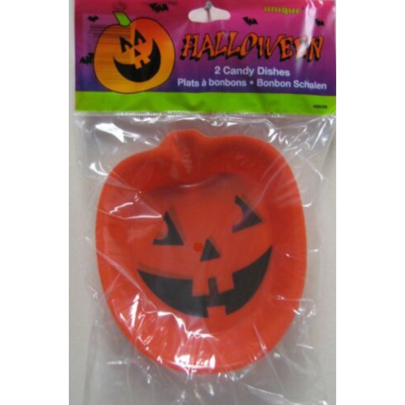 Halloween Candy Dishes, 2ct