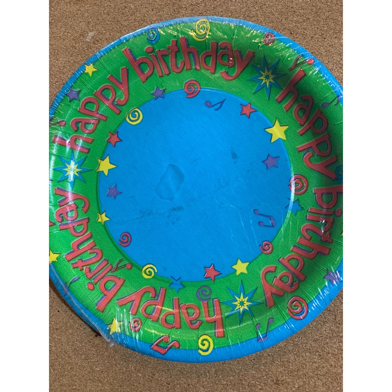 Happy Birthday Paper Plates - 8ct