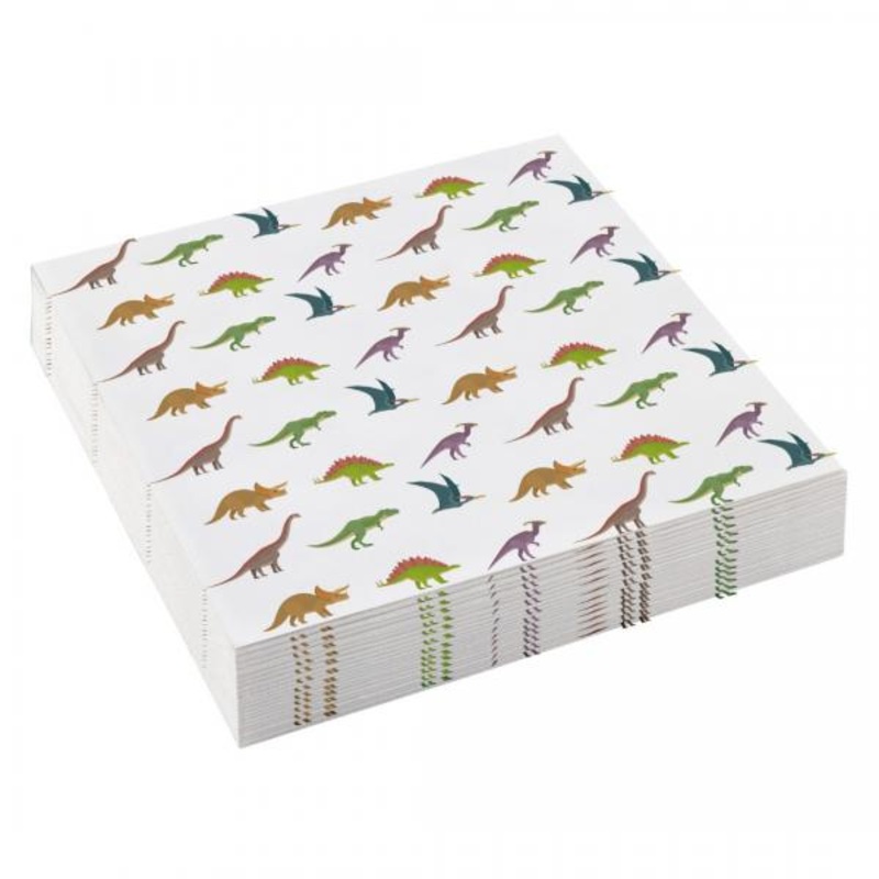 Happy Dinosaur FSC Beverage Napkins - 20ct