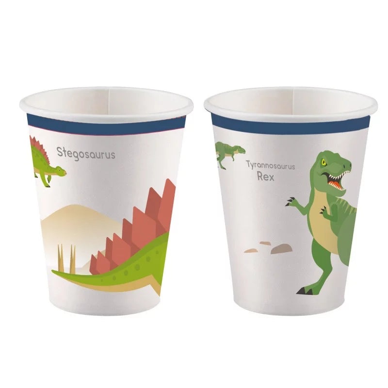 Happy Dinosaur FSC Paper Cups - 8ct