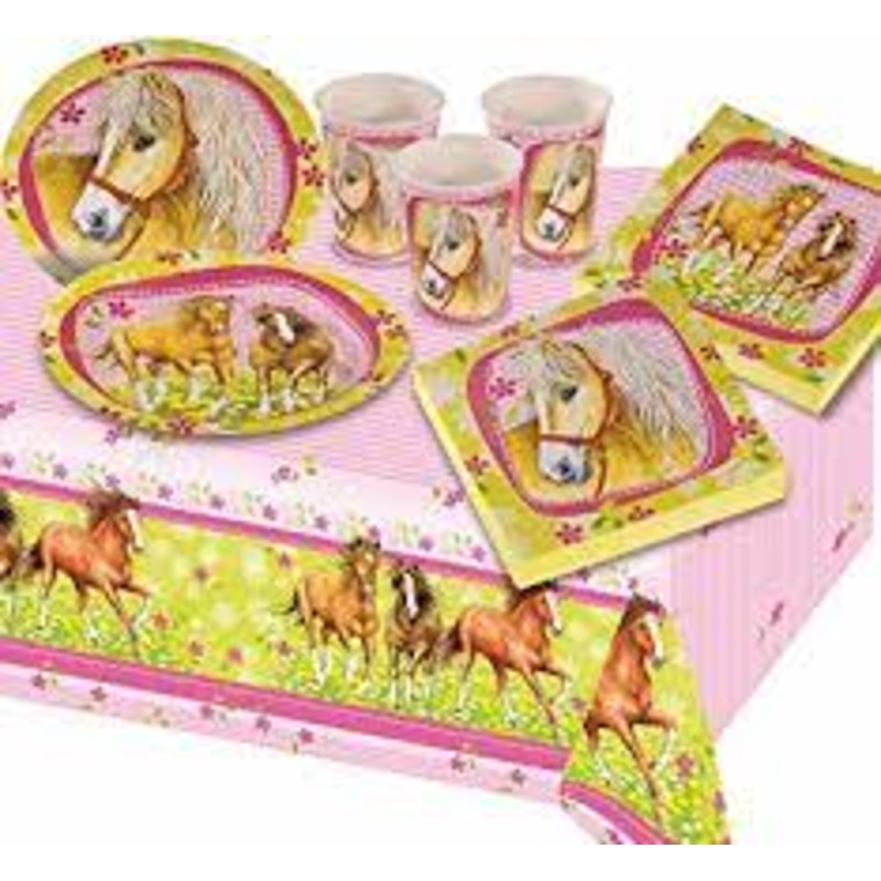 Horse Party Plastic Tablecover 1.80m x 1.20m