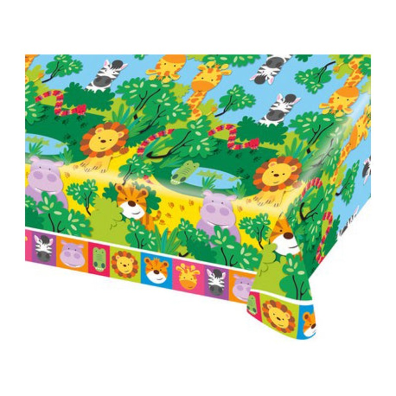 Jungle Friends Plastic Tablecover