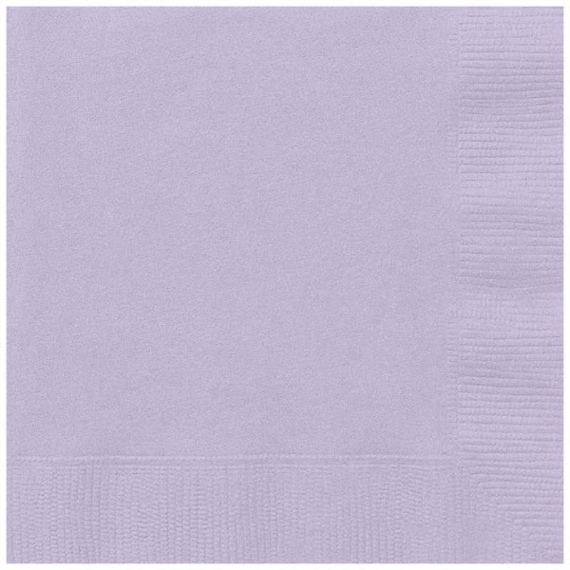 Lavender Solid Beverage Napkins, 20ct