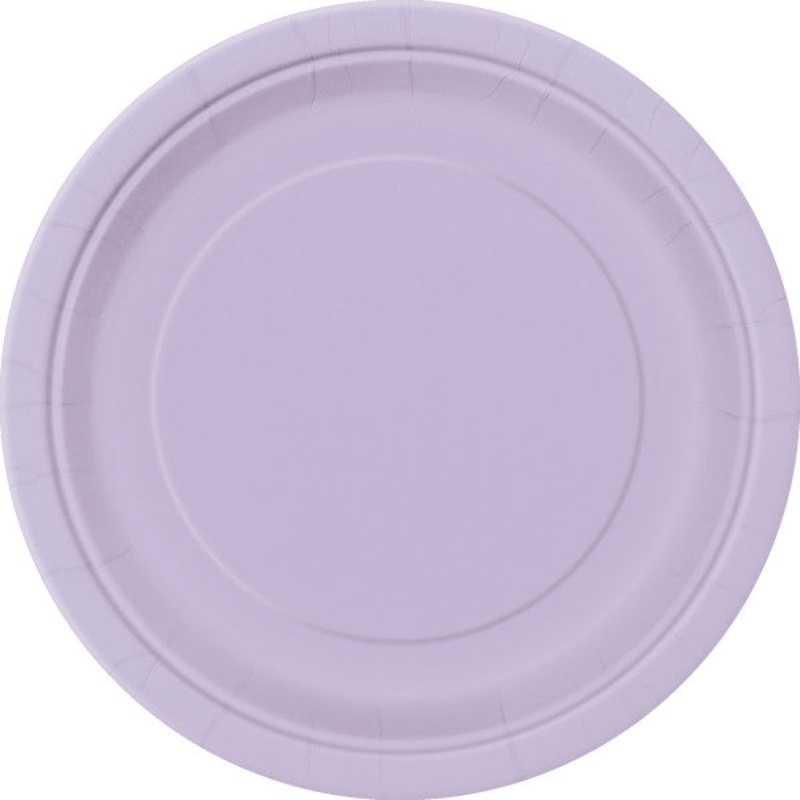 Lavender Solid FSC Round 9" Dinner Plates, 16ct